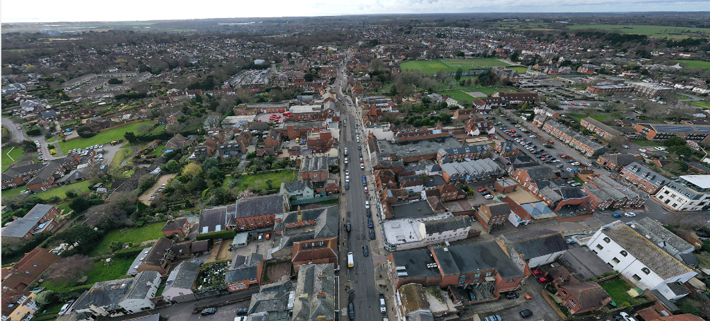 lymington local plan aerial shots